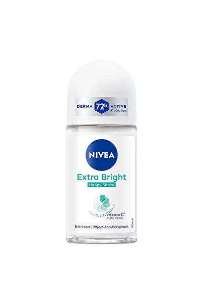 NIVEA مزيل عرق إكسترا برايت هابي شيف رول أون - 50 مل
