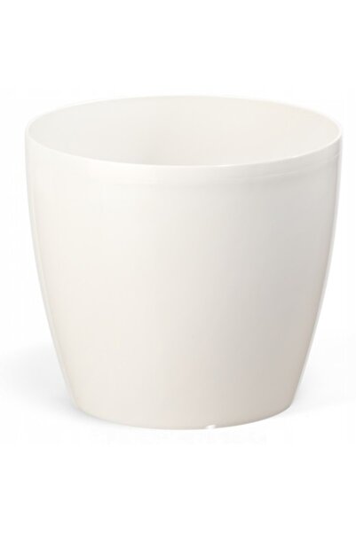 Other Ghiveci crem din plastic cu capac, 15,5 cm, Magnolia