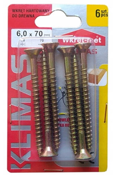 Other Șuruburi pentru lemn călit 6x70mm 6 buc PZ3 auriu