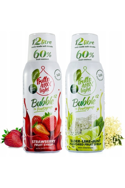 Other Set de 2 concentrate FruttaMax Căpșuni Lime-Mentă Light