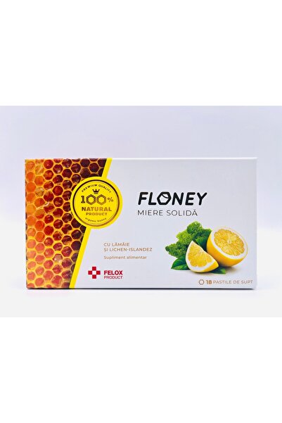 Eom Флони - твърд мед с лимон и исландски лишей, 18 капсули