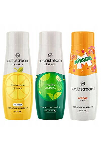 Other SODASTREAM Mirinda + Lemonade + Mojito syrups for soda fountain 3 pcs.