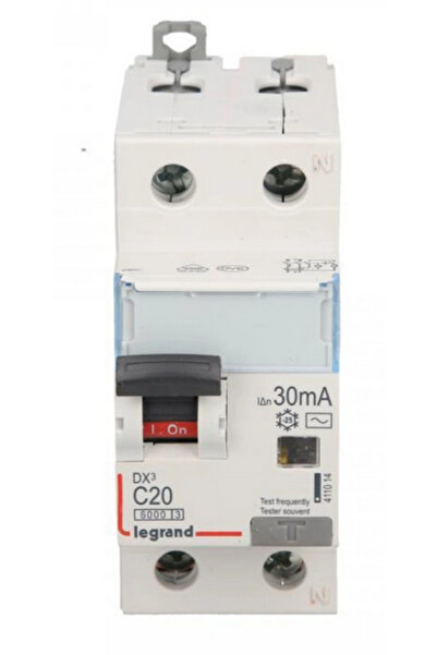 Legrand Întrerupător diferențial 2P 20A C 0.03A tip AC P312 DX3 411014