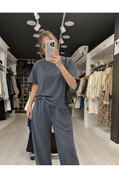 YAKAMEL Women's Premium Short Sleeve Top and Bottom Set