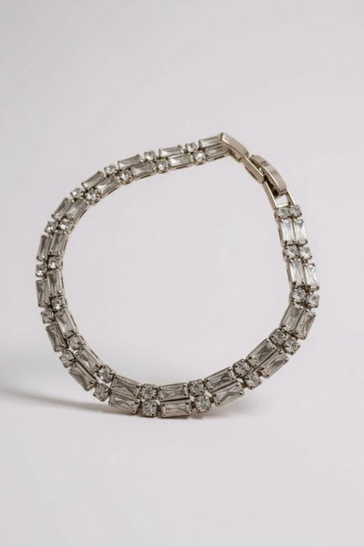 Zirona Jewelled Steel Bracelet