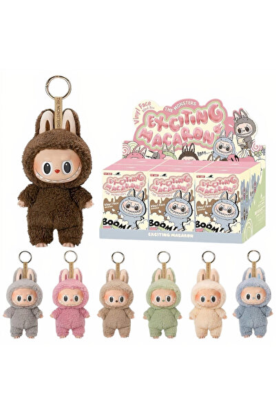 LABUBU Set de 6 Macarons Surpriză Cutie Ornată