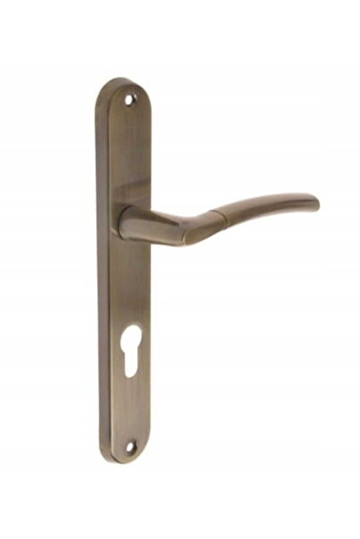 Other Klamka drzwiowa wewnętrzna długi szyld na wkładkę patyna