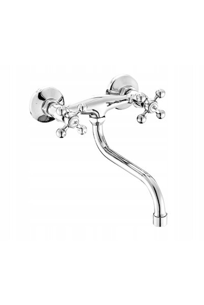 Other Baterie de bucătărie de perete pentru chiuvetă retro, Stilo cromată