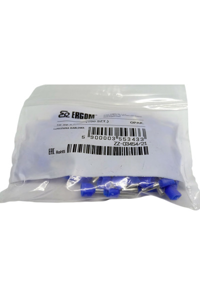 Ergom Terminal izolat cu ferulă HI 2.5/12 albastru E08KH-02010105202 /100 buc./