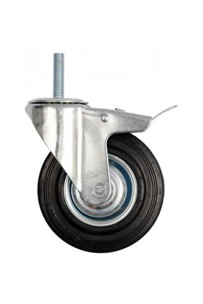 Vorel VOLAN DIN CAUCIUC NEGRU, ȘTIFT FILETAT PENTRU FRÂNĂ, 100 mm