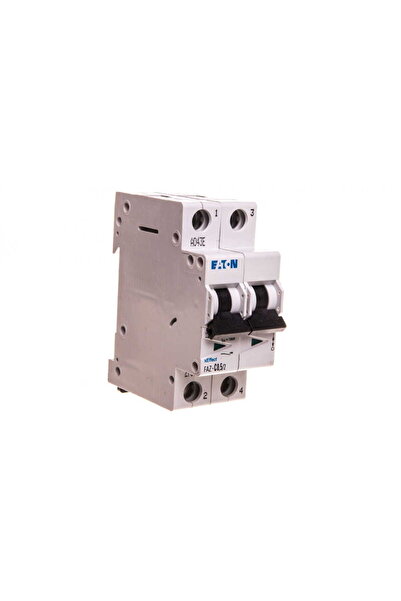 Eaton Circuit breaker 2P C 0.5A 15kA AC FAZ C0.5/2 278743