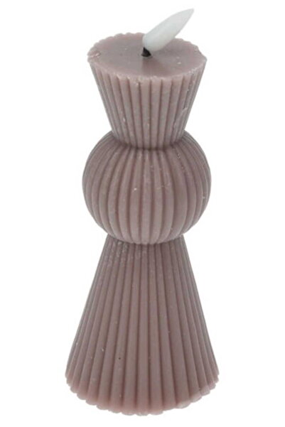 Other Świeca LED żebrowana 6,5x14,5cm Z efektem migotania płomienia