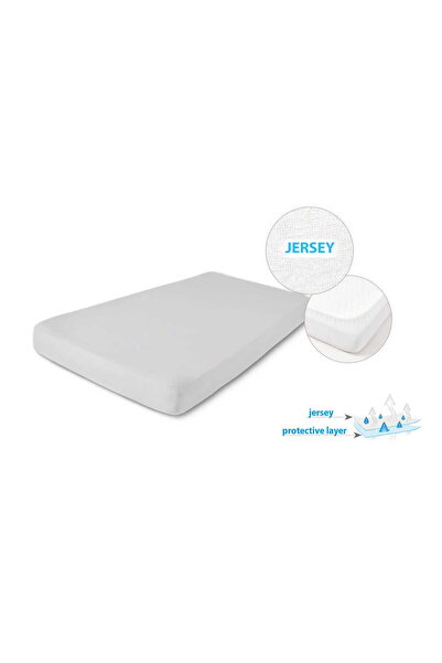 Other Podkład Higieniczny Prześcieradło Nieprzemakalne JERSEY 80x160x10 Szary