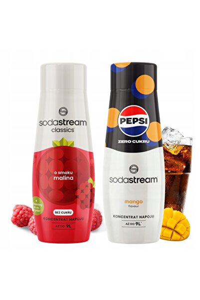 Other Sirop SodaStream pentru băuturi saturate cu zmeură Zero + Pepsi Max Mango fără zahăr