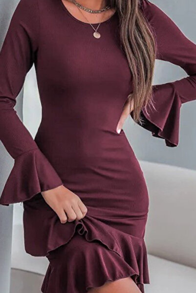Modayakamoz Noul sezon, rochie mini elegantă pentru femei Janjan din crep, cu...
