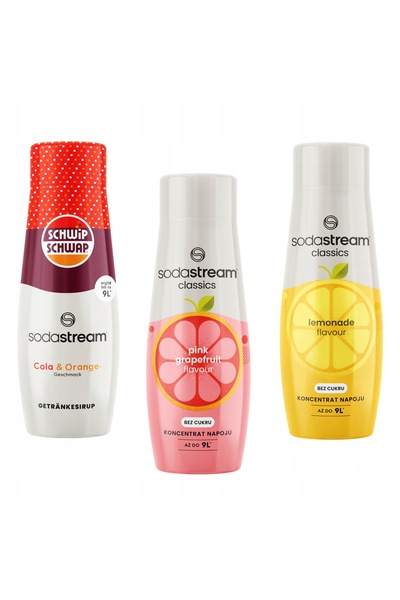 Other Set de 3 concentrate Sodastream Schwip Schwap + GrapeFruit + Limonadă