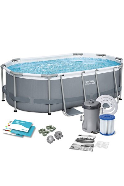 Other Basen ogrodowy stelażowy 305 x 200 x 84 cm 10w1 Bestway 5614A