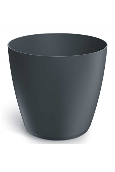 Other Doniczka antracytowa matowa gładka plastikowa 23,8x21,5 cm osłonka Mate