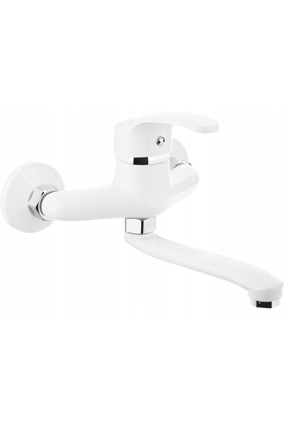 Other Bateria umywalkowa łazienkowa ścienna Kakadu biała