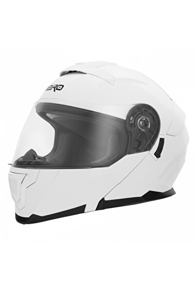 GP KOMPOZİT GP NERO MKS004-GW Güneş Vizörlü Şeffaf Çene Açılır Motosiklet Kaskı