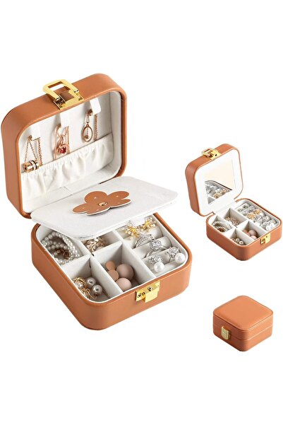 Arabest Small Jewelry Organizer Box for Travel, Portable Mini Jewelry Travel ...