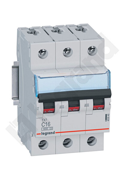 Legrand Circuit breaker 3P C 16A 6kA AC S303 TX3 403545