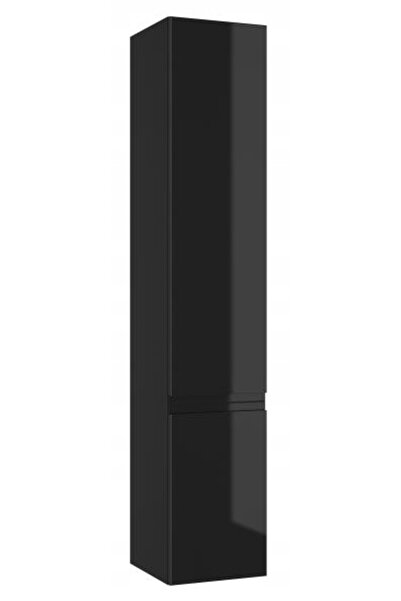 Other Słupek łazienkowy wiszący czarny połysk 157 x 30 cm Modus