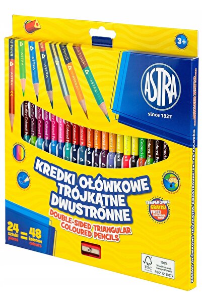 Other Creioane triunghiulare cu două capete ASTRA, pachet de 24