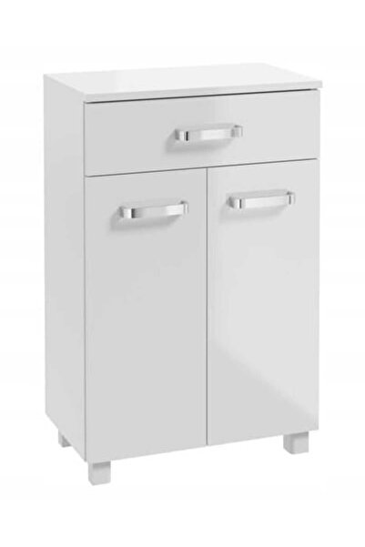 Other Dulap de baie cu picioare, alb lucios, 50x78 cm, Mila