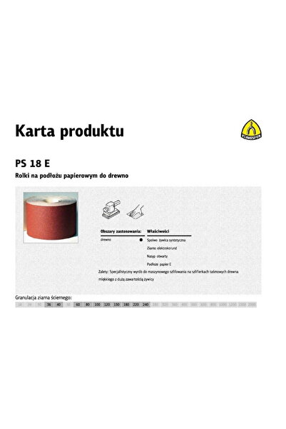 shumee ROLA PE BAZĂ DE HÂRTIE KLINGSPOR PS18E 150mm 60g (50m)