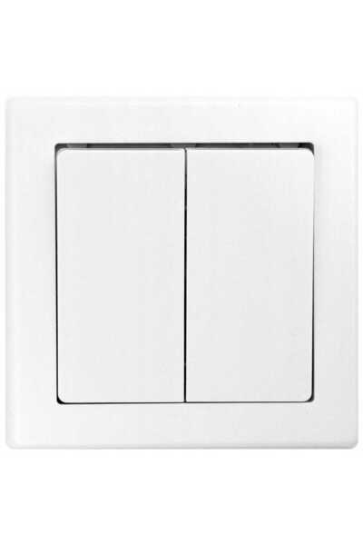 Other Double chandelier switch 7x7cm Flush-mounted switch White