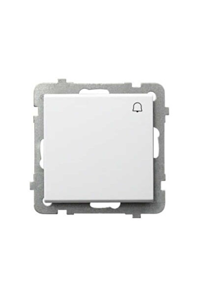 OSPEL Sonata white p/t switch bell without frame