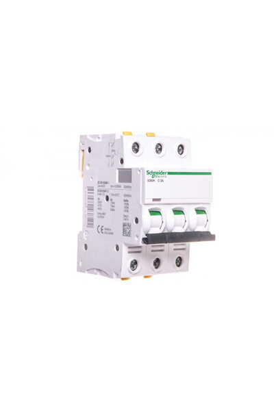 SCHNEIDER Circuit breaker 3P C 2A 10kA AC iC60H-C2-3 A9F07302