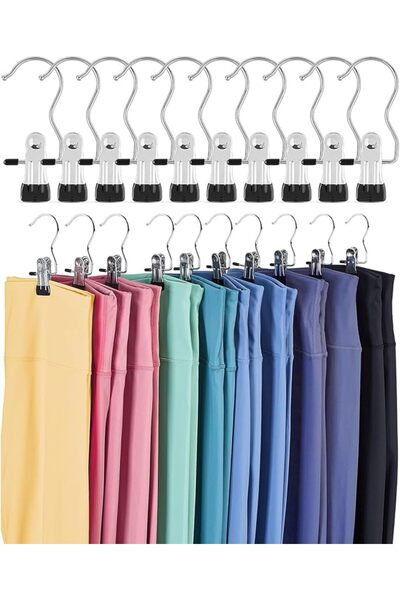 Arabest 10 space-saving hanger wardrobe storage devices for fitness suits and hats, socks