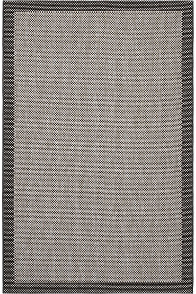 Cool Halı Easy Nunique Bej Siyah Sisal Halı Kaydırmaz Tabanlı İnce Yumuşak Ya...