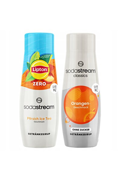 Other 2x Lipton Ice Tea Peach Zero fără zahăr Sirop SodaStream + Portocale Zero