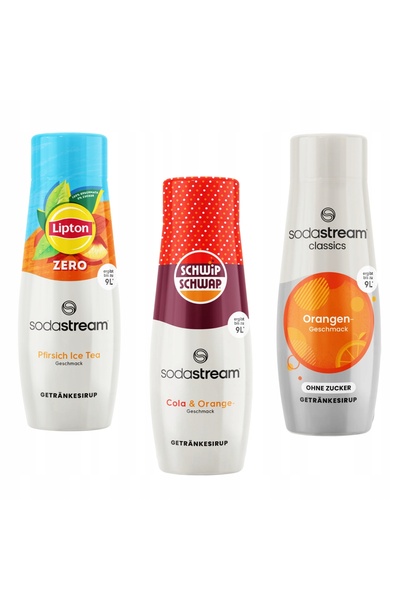 Other Siropuri Sodastream: Lipton Ice Tea Peach Zero, Schwip Schwap, Orange Zero