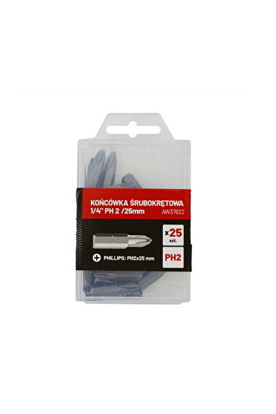 AwTools VIT ȘURUBELNIȚĂ 1/4" PH 2 /25mm /25 buc.