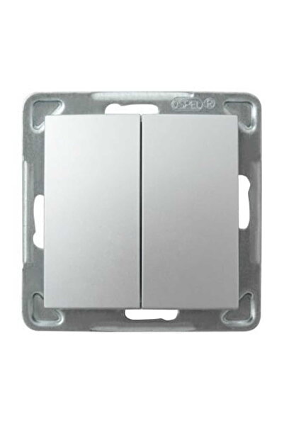 OSPEL Impresja silver p/t double stair switch without frame