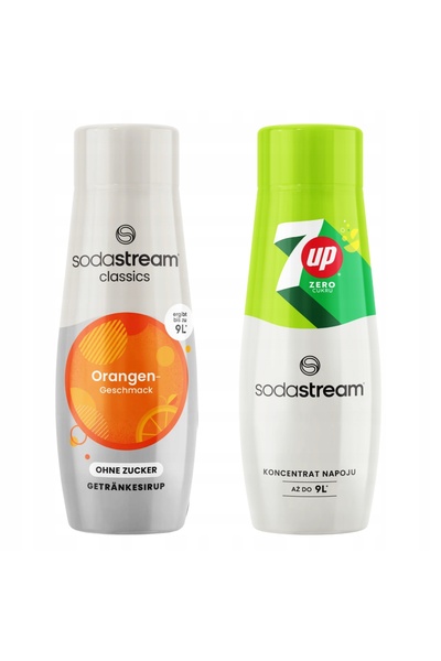 Other Siropuri SodaStream Orange Zero Concentrat de portocale fără zahăr + 7UP ZERO
