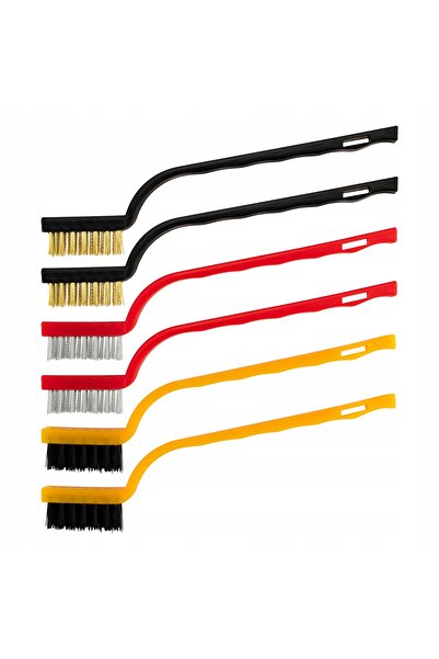 Other Zestaw szczotek drucianych 17 cm 6 szt. mix