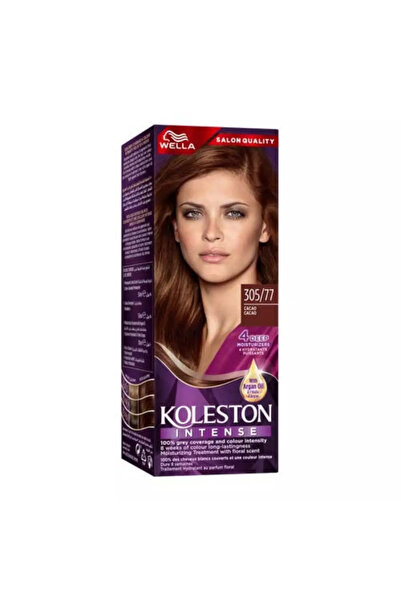 Koleston Intense Hair Colour With Argan Oil And 100% Gray Coverage- 305/77 Cacao