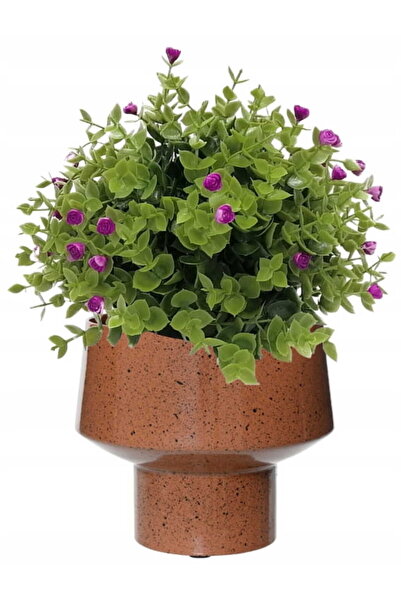 Other Capac metalic 18x16cm Maro cu buline negre