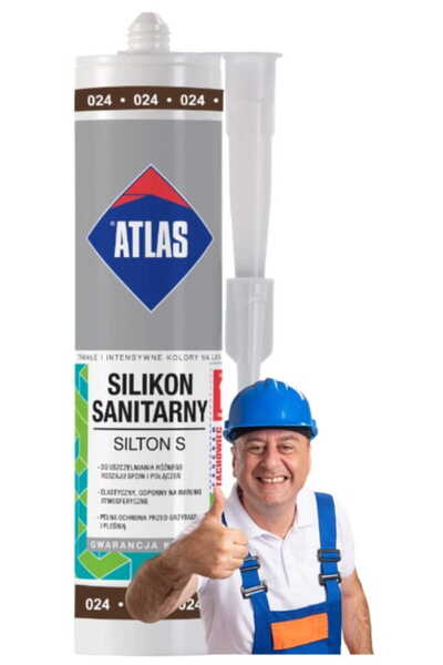 Other Atlas Silikon elastyczny sanitarny 280 ml ciemny brąz