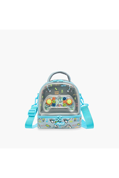 Skylar Gamer Print Lunch Bag with Zip Closure