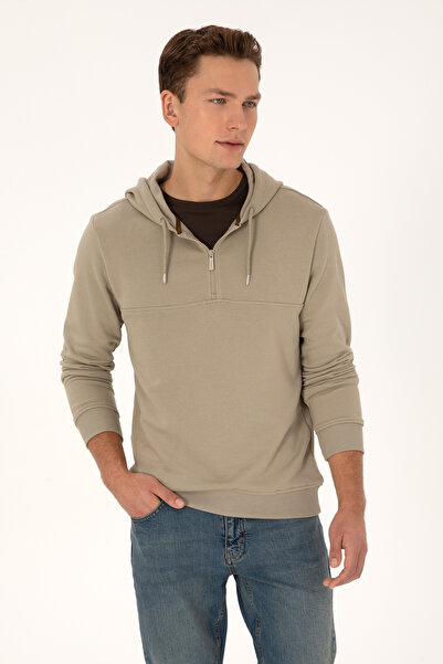 U.S. Polo Assn. Men's Light Khaki Sweatshirt 50316356-Vr183