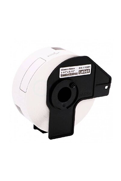 Brother DK11201 Standard Address Label Roll – 29 mm × 90 mm – 400 Labels – Black on White