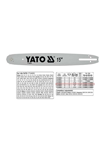 yato CHAIN GUIDE 38cm/64/325"/1.5