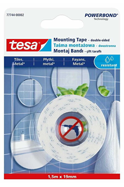 Other Bandă adezivă dublu adezivă TESA POWERBOND 1,5 m x 19 mm, impermeabilă