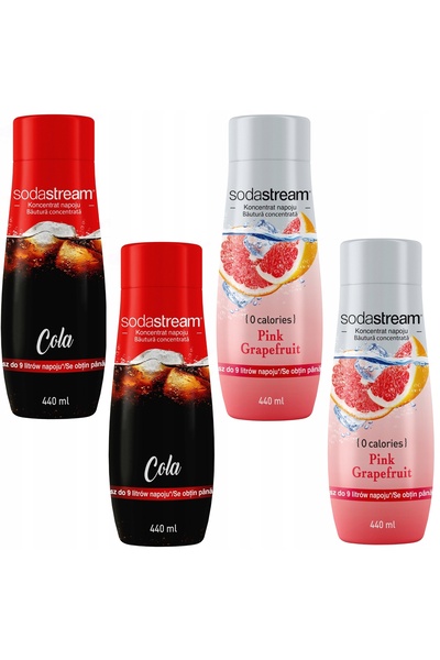 Other Set de 4 concentrate SodaStream 2x (Cola + Grapefruit)